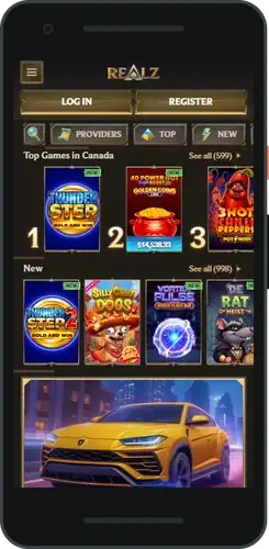 Realz casino login